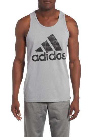 Men's Adidas Climalite Training Tank - Grey