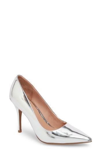 Women's Linea Paolo Payton Pointy Toe Pump M - Metallic