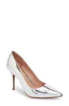 Women's Linea Paolo Payton Pointy Toe Pump M - Metallic
