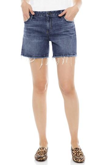 Women's Sam Edelman The Derby Cutoff Stretch Denim Shorts - Blue