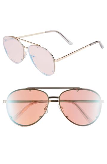 Women's Glance Eyewear 59mm Aviator Sunglasses -