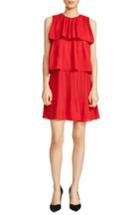 Women's Maje Rockano Tired Ruffle Dress - Red