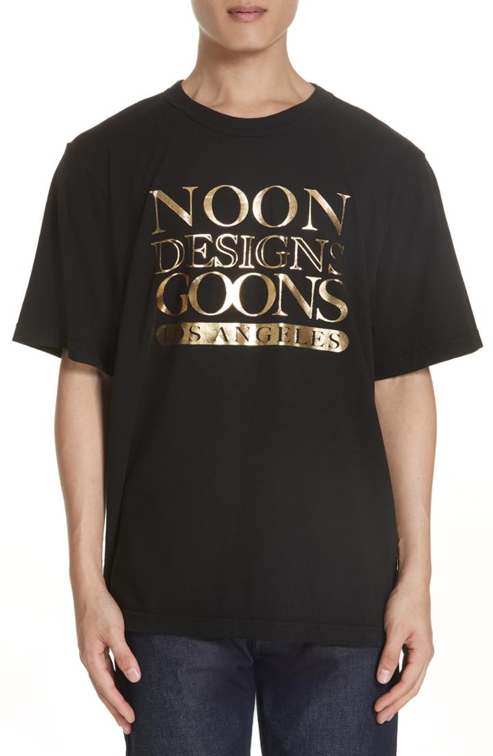 Men's Noon Goons Golden Designs Logo T-shirt - Black