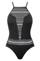 Women's Robin Piccone Perla High Neck One-piece Swimsuit