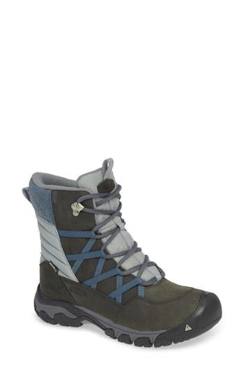 Women's Keen Hoodoo Iii Waterproof Bootie M - Grey
