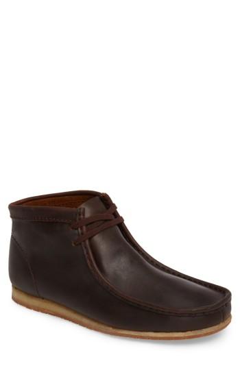 Men's Clarks Wallabee Moc Toe Boot M - Brown