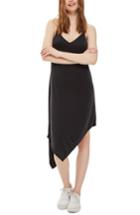 Women's Topshop Asymmetrical Slipdress Us (fits Like 0-2) - Black