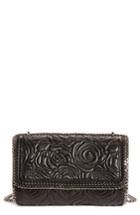 Stella Mccartney Quilted Flowers Faux Leather Crossbody Bag -