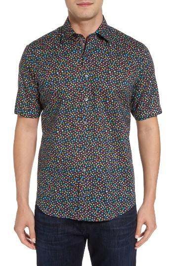 Men's Bugatchi Classic Fit Spot Sport Shirt