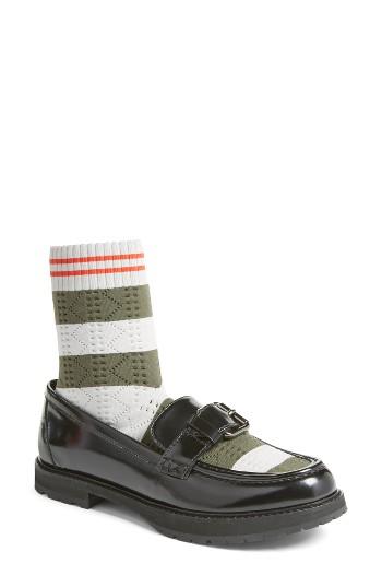 Women's Fendi Marie Antoinette Sock Loafer .5us / 40eu - Black