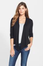 Petite Women's Nic+zoe Four-way Convertible Cardigan, Size P - Black
