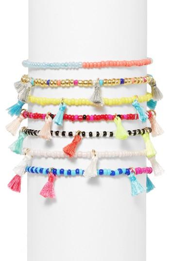 Women's Baublebar Cali Set Of 7 Stretch Bracelets