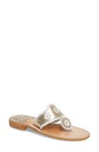 Women's Jack Rogers Whipstitched Flip Flop Aa - Metallic
