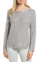 Women's Eileen Fisher Organic Linen Pullover - Grey