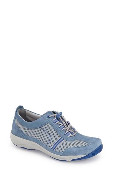 Women's Dansko 'helen' Suede & Mesh Sneaker .5-6us / 36eu M - Blue
