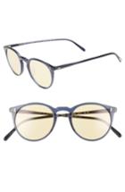 Men's Oliver Peoples O'malley 48mm Round Sunglasses - Navy