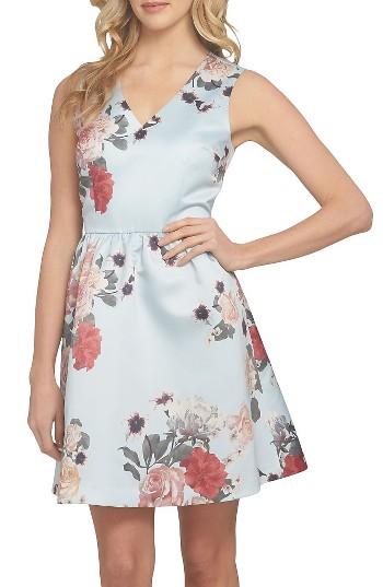 Women's Cece Rose Fit & Flare Dress