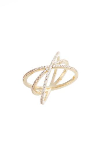 Women's Nordstrom Pave Crisscross Ring