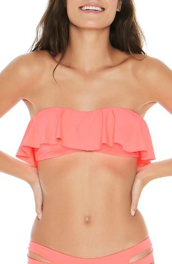 Women's L Space Lynn Ruffle Bikini Top - Pink