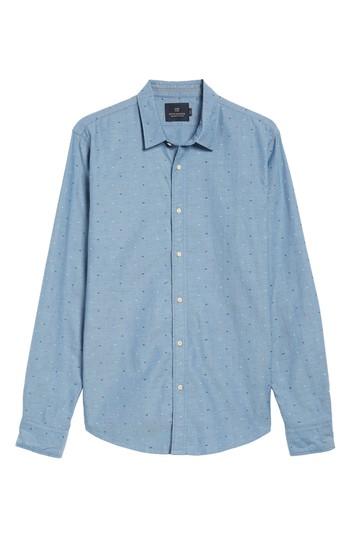 Men's Scotch & Soda Classic Oxford Shirt, Size - Blue