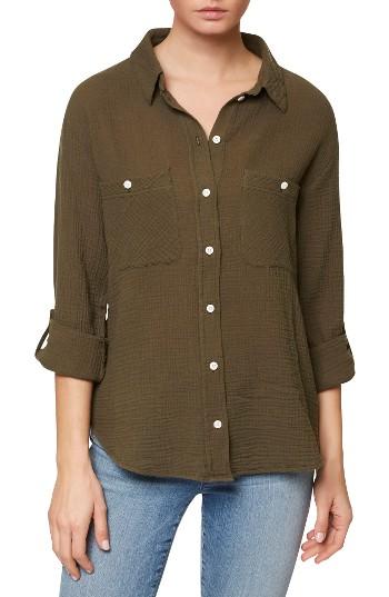 Women's Sanctuary The Steady Boyfriend Shirt - Green