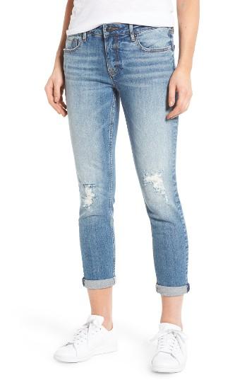 Women's Vigoss Tomboy Ripped Skinny Jeans - Blue