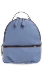 T-shirt & Jeans Textured Faux Leather Mini Backpack - Blue