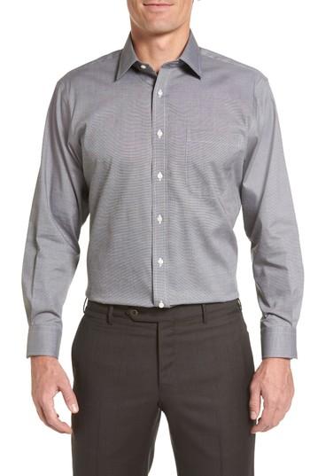 Men's Nordstrom Men's Shop Traditional Fit Non-iron Solid Dress Shirt .5 - 33 - Grey