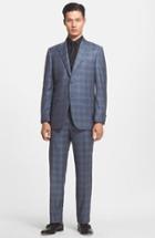 Men's Canali Classic Fit Check Wool Suit