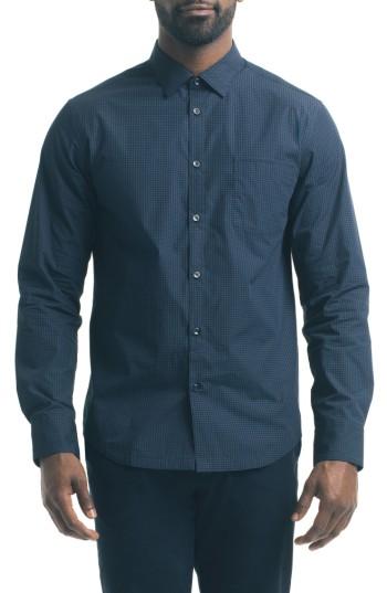 Men's Good Man Brand Slim Fit Print Sport Shirt - Blue