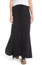 Women's Caslon Drawstring Knit Maxi Skirt - Black