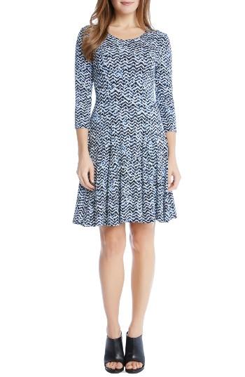 Women's Karen Kane Print Jersey Fit & Flare Dress