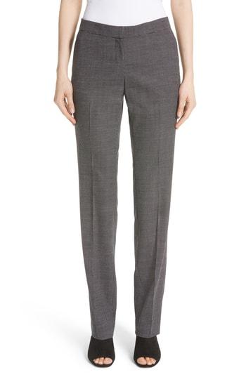 Women's Lafayette 148 New York Manhattan Stretch Wool Pants - Black