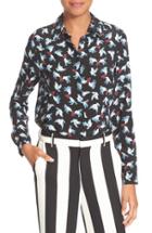 Women's Alice + Olivia Willa Print Silk Shirt