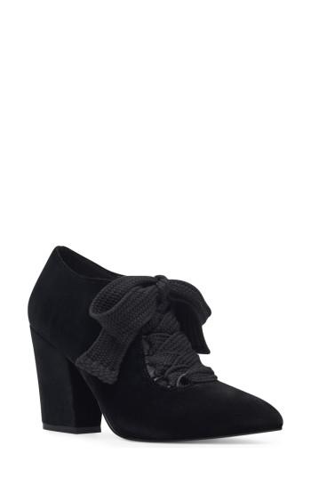 Women's Nine West Sweeorn Lace-up Bootie M - Black