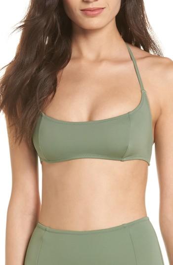 Women's Solid & Striped The Jessica Halter Bikini Top - Green