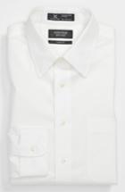Men's Nordstrom Men's Shop Smartcare(tm) Classic Fit Solid Dress Shirt .5 33 - White (online Only)