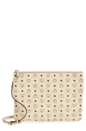 Mcm Visetos Original Pouch - Beige