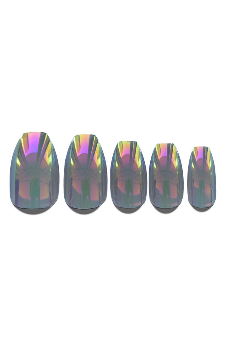 Static Nails Smoke And Mirrors Holographic Pop-on Reusable Manicure Set -