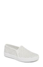 Women's Keds For Kate Spade New York Perforated Double Decker Slip-on Sneaker M - White