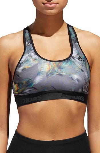 Women's Adidas Don't Rest Alphaskin Sports Bra - Grey