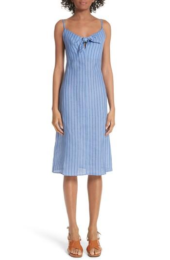Women's Simon Miller Oriska Stripe Linen Slipdress - Blue