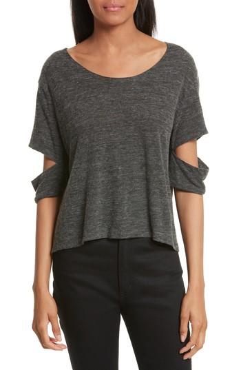 Women's Iro Ilean Cutout Tee - Grey