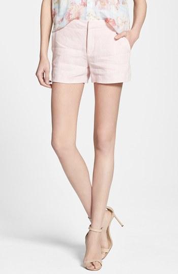 Joie 'leiden' Linen Shorts Picnic Pink