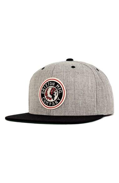 Men's Brixton 'rival' Snapback Cap - Grey