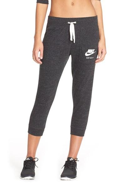 Women's Nike 'gym Vintage' Capris - Black