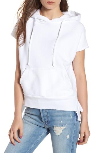 Women's Frank & Eileen Tee Lab Short Sleeve Pullover Hoodie - White