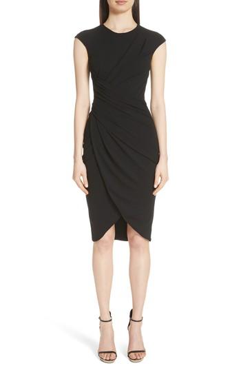 Women's Michael Kors Ruched Tulip Dress - Black