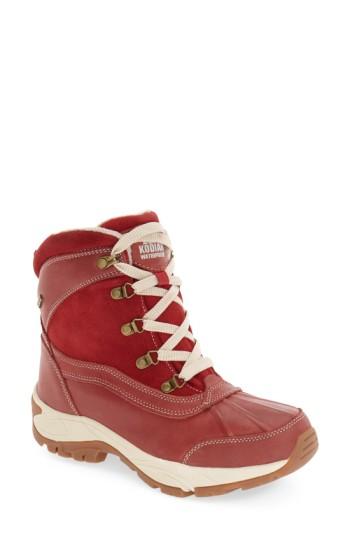 Women's Kodiak 'renee' Waterproof Insulated Winter Boot M - Red