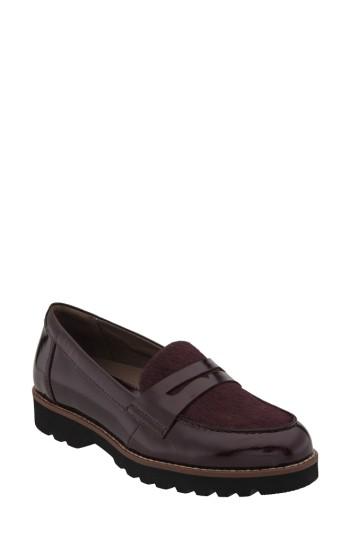 Women's Earthies Braga Leather & Genuine Calf Hair Loafer